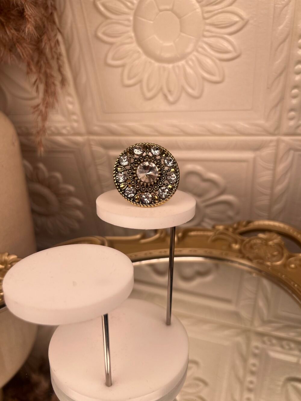 Gold Adjustable Ring – South Asian ring – Wedding collection